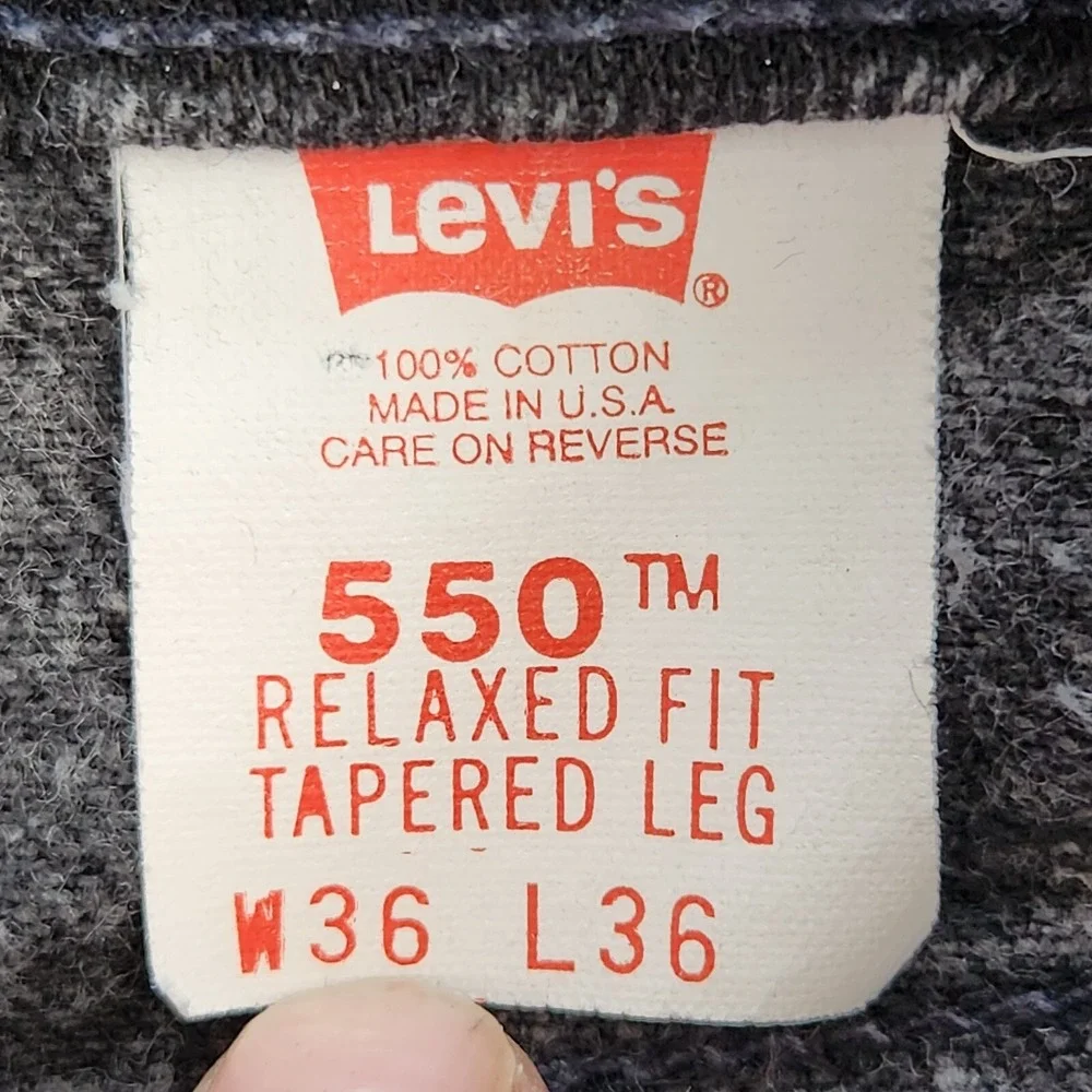Vintage Levis 550‎ Jeans Mens 32x34 (36x36 Tag) Relaxed Tapered 90s Orange Tab